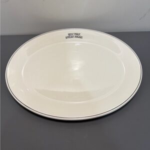 Russell Athletic Cream Oval Dinner Plate